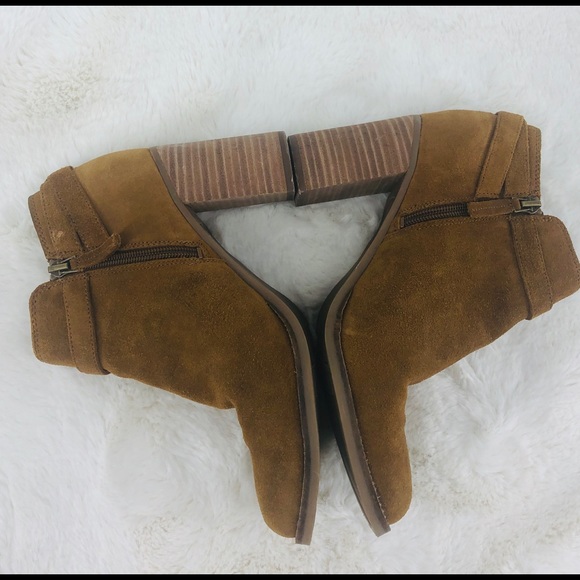 ✨Franco Sarto Rich Camel Tan Suede Booties 7.5US - Picture 6 of 8